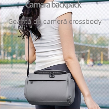 Geantă pentru cameră - impermeabilă, rezistentă la uzură, reduce sarcina; PU material; pentru camere DSLR și Mirrorless; Geantă de umăr pentru călătorii; Curea de umăr curbată; Vara 2025