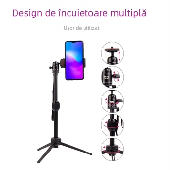 Trepied MT-68 din aliaj de aluminiu, 2 secțiuni, cap sferic, capacitate de încărcare 2–5 kg