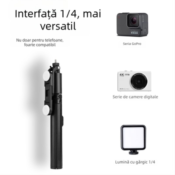 Stativ cu gimbal 3D pentru telefon, aliaj de aluminiu, 3 secțiuni, 500 g — Wei jian