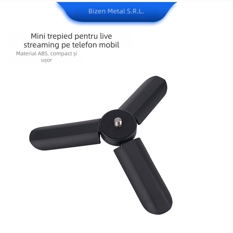 Beizhen Bj-02 Stabilizator gimbal de mână cu trepied, ABS plastic, încărcare 1–2 kg, mini trepied pentru telefon mobil