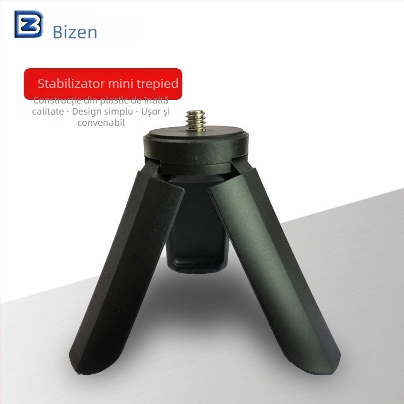 Beizhen Bj-02 Stabilizator gimbal de mână cu trepied, ABS plastic, încărcare 1–2 kg, mini trepied pentru telefon mobil