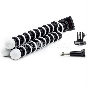 Trepied pentru telefon în formă de caracatiță, 3 secțiuni, ABS, placă de eliberare rapidă, gimbal plug-in, capacitate de încărcare sub 2 kg