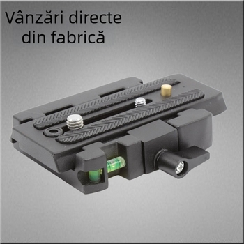 P200 placă de montaj cu eliberare rapidă pentru gimbal – aliaj de aluminiu, model QPL-755, sarcină 2-5 kg, greutate 0,56 kg, garanție de 6 ani