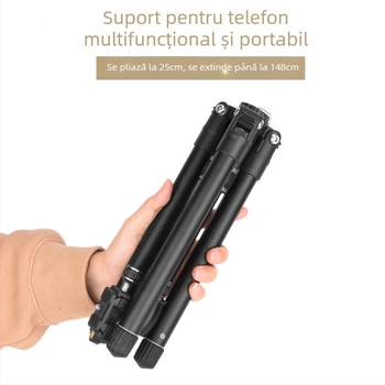 Trepied cu cap balon, 5 secțiuni din aliaj de aluminiu, placă cu eliberare rapidă, Light Age Q160D, încărcare până la 2 kg
