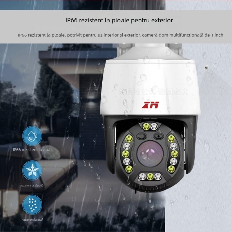 XM Xiongmai Cameră PTZ pentru casă de 3 inch cu POE, interfon ONVIF, cameră de rețea HD