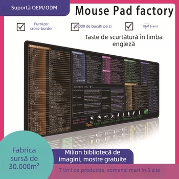 Covoraș pentru birou, antiderapant, cauciuc natural, unilateral, imprimare prin transfer termic