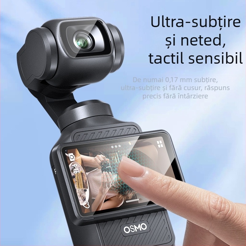 Protecție ecran DJI Pocket 3 – sticlă temperată, film frontal HD, Magic kale