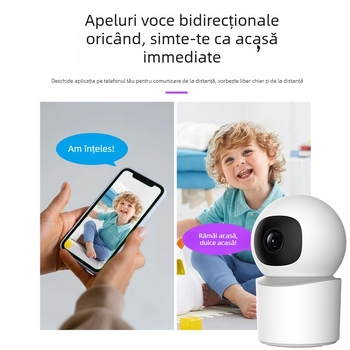 Graffiti Intelligent Cameră de interior PTZ 355° orizontală, 75° verticală; Viteză orizontală 70°/s, verticală 30°/s; Alimentare 5V