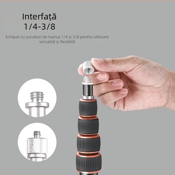 LS-255 Suport pentru lumină în fotografie cu pliere inversă, trepied portabil din aliaj de aluminiu pentru bliț Godox