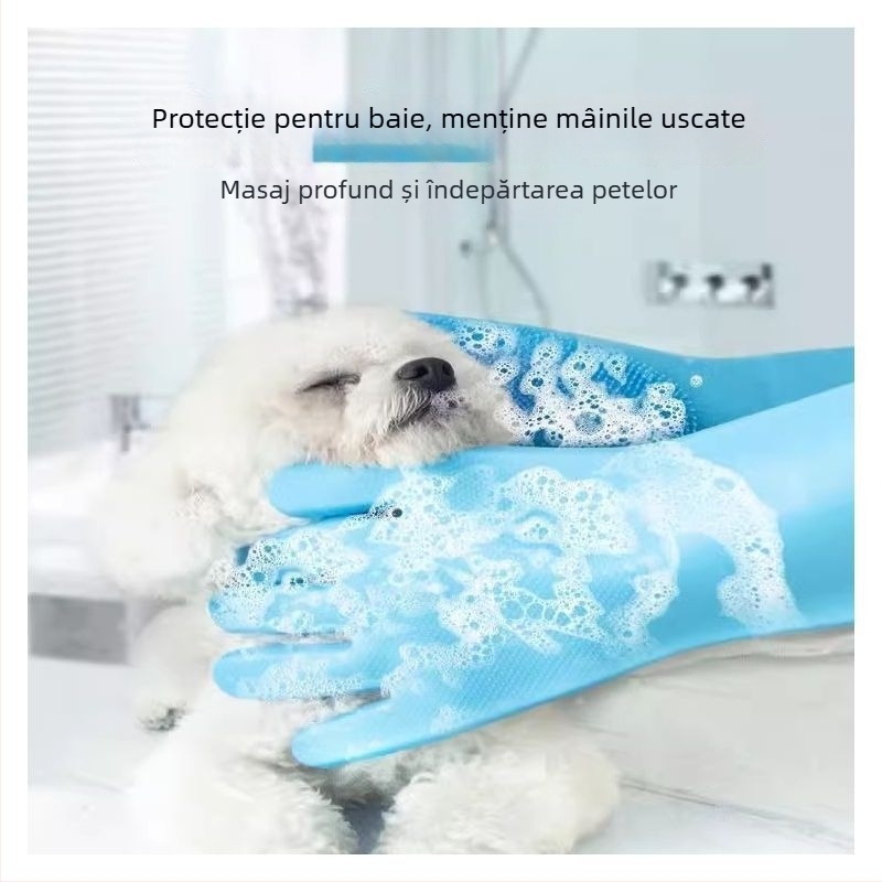 Mănuși de baie pentru pisici, anti-zgâriere, anti- mușcătură, lungime extinsă