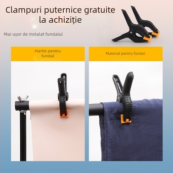 Stativ de fundal foto – din aluminiu, portabil, pentru portret și streaming live (aluminiu; portabil; pentru portret și streaming live)