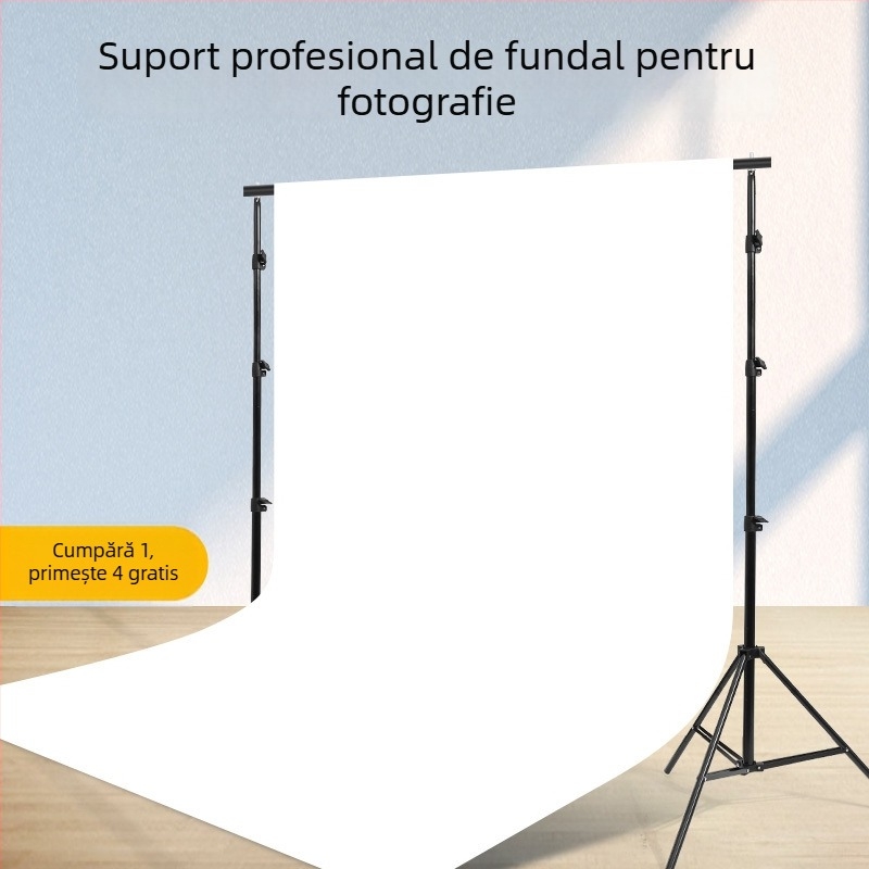 Stativ de fundal foto – din aluminiu, portabil, pentru portret și streaming live (aluminiu; portabil; pentru portret și streaming live)
