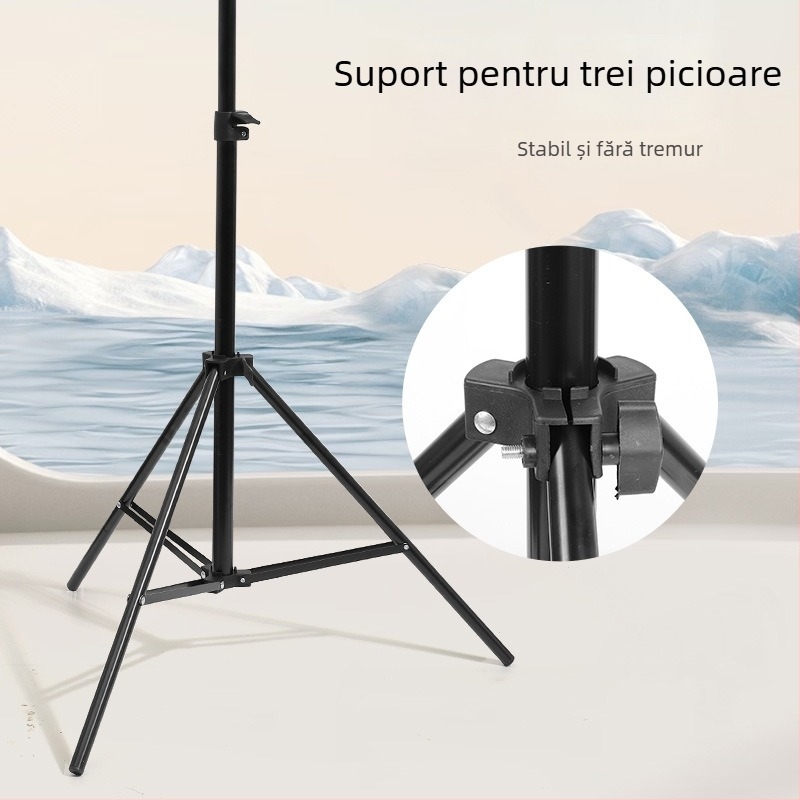 Stativ de fundal foto – din aluminiu, portabil, pentru portret și streaming live (aluminiu; portabil; pentru portret și streaming live)