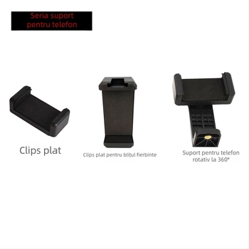 Jingle Chart Suport de masă pentru telefon mobil cu clemă mare pentru filmare orizontală/verticală, din plastic, model 01