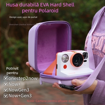 Geantă pentru cameră Polaroid JUNESTAR EVA carcasă rigidă, universală pentru Now/Now+ Gen2; protecție împotriva zgârieturilor și căderilor; capacitate pentru Polaroid go/now/now+/one step2; greutate 175,5 g