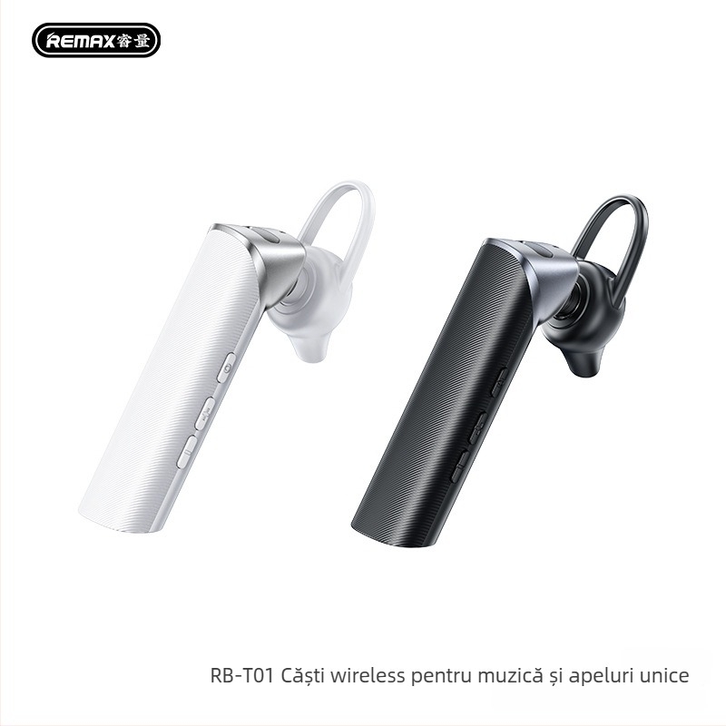 Remax Ruiliang Cască Bluetooth pentru mașină 5.4, hands-free, stereo, rază 10 m, baterie 4–8 h