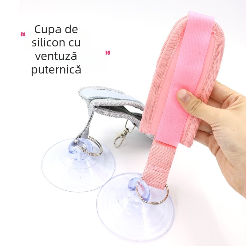 Suport de baie pentru pisici cu ventuză – pentru baie, pieptănare și tăierea unghiilor; cutie 200