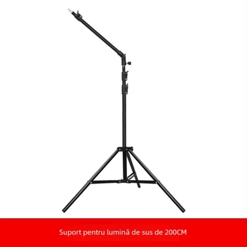 Trepied pentru telefonul mobil pentru filmări de sus — construcție metalică, încărcare 4 kg, înălțime de lucru 49–280 cm, diametru țeavă 2.1/2.6/2.8 m, 2 secțiuni