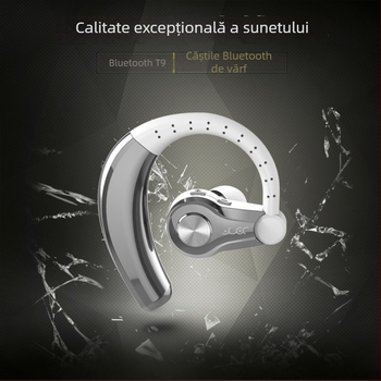 Căști Bluetooth fără fir pentru un singur ureche, design de tip prindere, stil sportiv (Bluetooth 4.1, rază de 10 m, IPX4, autonomie 4–8 h)