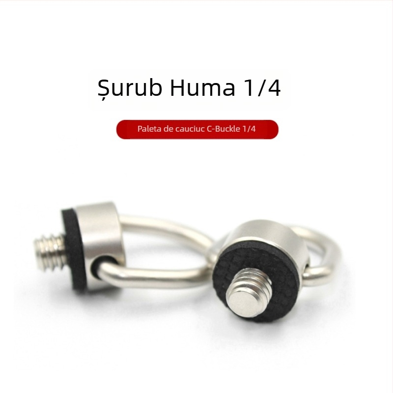 Șurubelă pentru cameră Neutral Humvee screw cu clemă în formă de C și pernă din cauciuc, oțel inoxidabil, sarcină 2-5 kg, greutate 0,095 kg