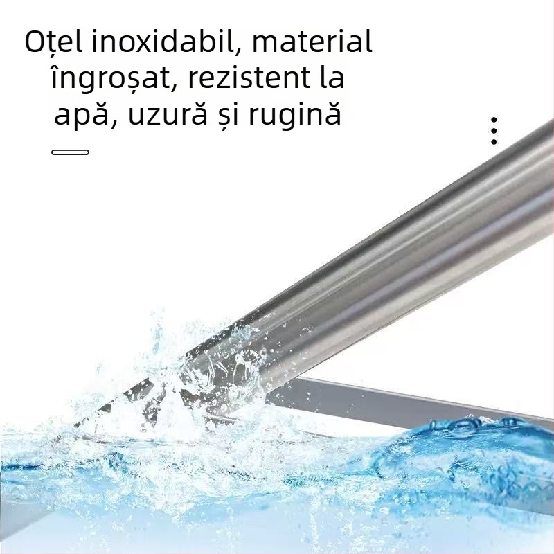 Suport foto din oțel inoxidabil, 3 secțiuni, sarcină 10 kg, tub Ø19–30 mm, greutate 2,5 kg