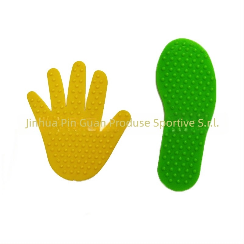 Ajutor de antrenament pentru copii, masaj senzorial al mâinilor și picioarelor, covorașe tactile pentru amprente, material dur cu adeziv adaptabil pentru antrenamente de baschet și fotbal