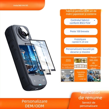 Folie protectoare temperată Shadowstone x5 pentru cameră de acțiune 360°