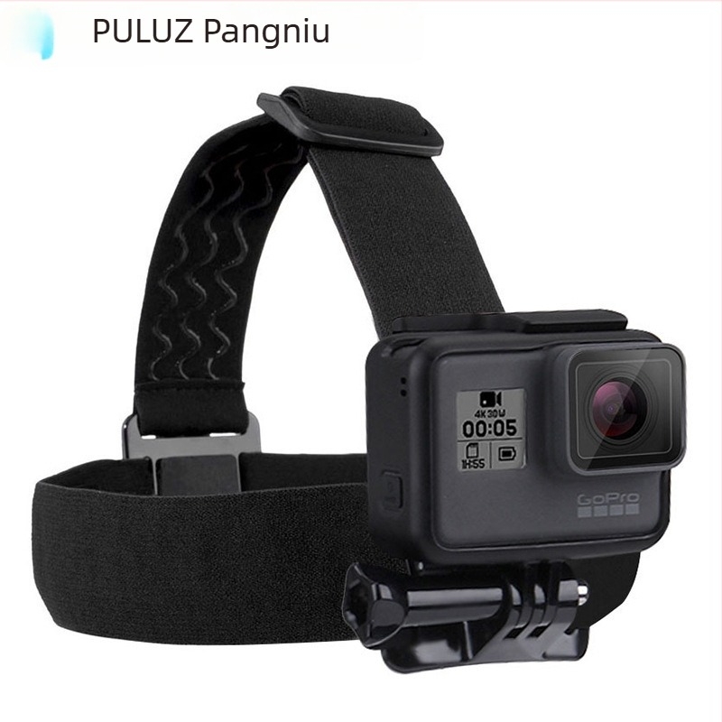 PU24 curea de cap pentru cameră de acțiune – anti-alunecare, compatibil GoPro și DJI Osmo Action; materiale: plastic, cauciuc thailandez, poliester; model PU24