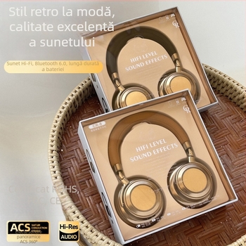 Set de căști Bluetooth fără fir cu Bluetooth 5.0, rază de 10 m, autonomie peste 8 ore, corp din aliaj de aluminiu, IPX6 rezistență la apă