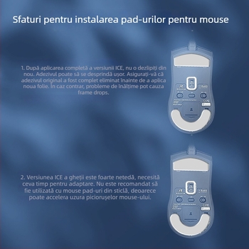 Padă pentru mouse Renmo SA-SH01, PTFE, fără adeziv, netedă și rezistentă la uzură