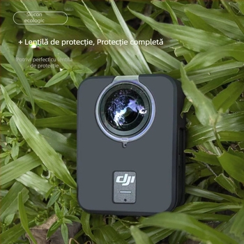 Carcasă de protecție din silicon pentru corp DJI Osmo 360 – compatibilă cu camera panoramică Osmo 360, material: silicon, imprimare logo suportată, service post-vânzare: trei garanții
