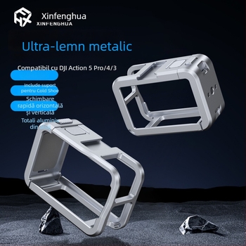 Xfh ramă de protecție din aluminiu pentru DJI Action 5 Pro/4/3 – accesoriu pentru cameră de acțiune