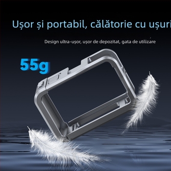 Xfh ramă de protecție din aluminiu pentru DJI Action 5 Pro/4/3 – accesoriu pentru cameră de acțiune