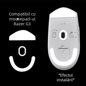 Paduri pentru mouse G3 Ultra/PRO/MAX – Ice Edition, rezistente la uzură, anti-derapaj, turnare din plastic