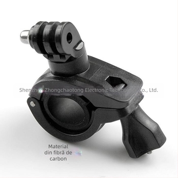 Montaj rotativ dublu pentru bicicletă/motocicletă pentru camere de acțiune – compatibil GoPro Hero10, Yi/Xiaoyi; construcție ABS