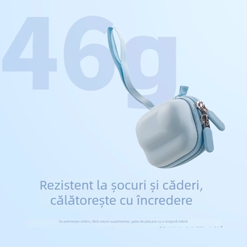 Husa de depozitare Insta360 GO3/GO3S — carcasă EVA, impermeabilă, compactă, dimensiuni 61.3 × 16.0 × 10.9 mm