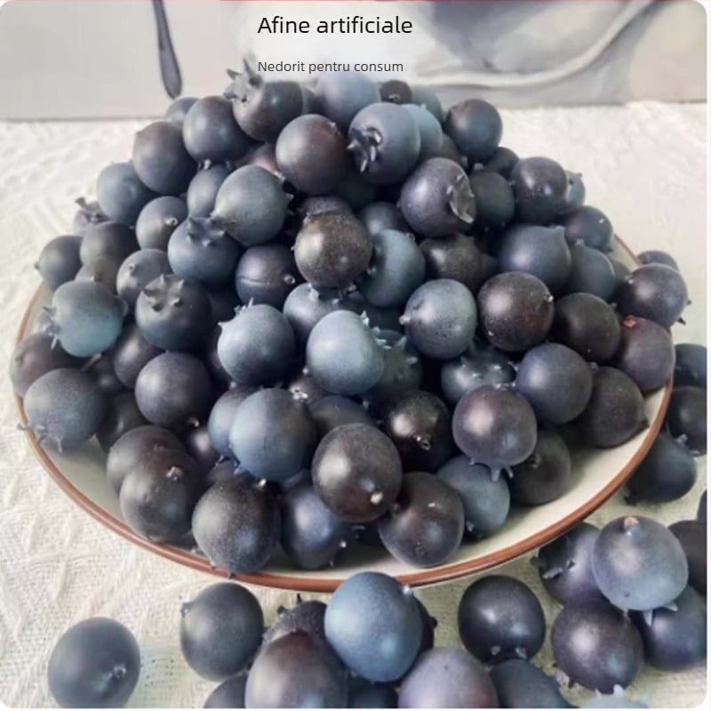 Model de afine simulate – Reproducere de fructe și legume false pentru fotografie, Jucării mici cu fructe, Material: bule, Finisaj: blister, Neimportat