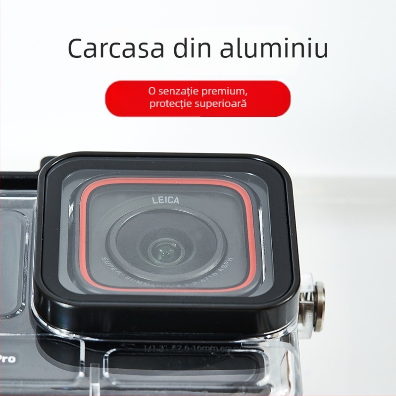 Carcasă impermeabilă pentru Shadow Stone ACE PRO1/2, cameră de acțiune; plastic; model A-ISAP-WC; adaptor de filtru; utilizare în exterior