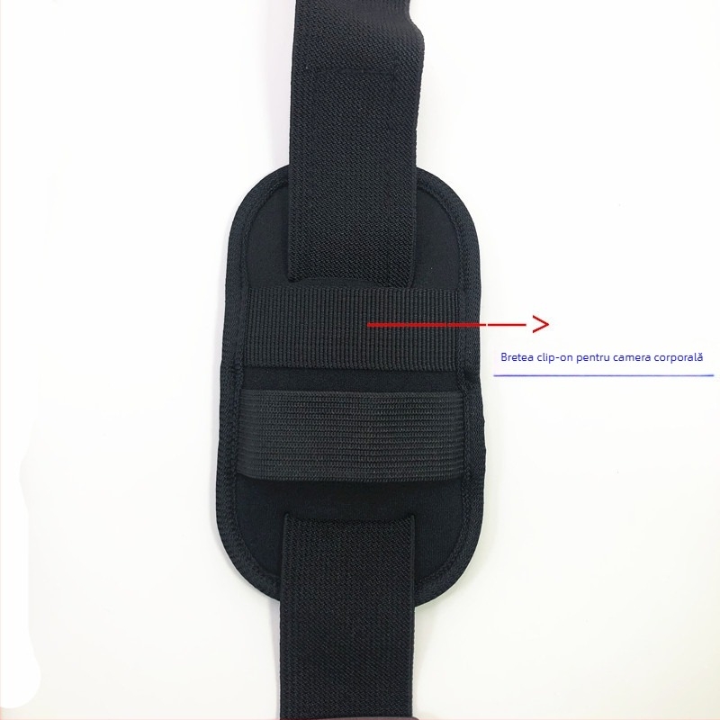 Curea de umăr pentru cameră corporală a forțelor de ordine, poliester, logo imprimat, suport pentru distribuție într-o singură piesă