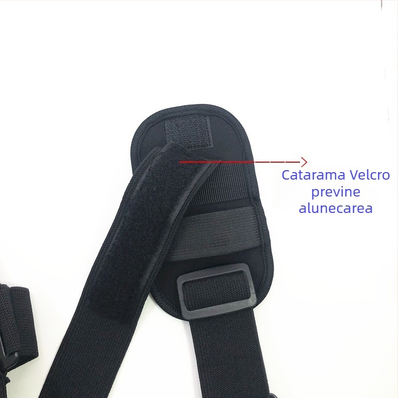 Curea de umăr pentru cameră corporală a forțelor de ordine, poliester, logo imprimat, suport pentru distribuție într-o singură piesă