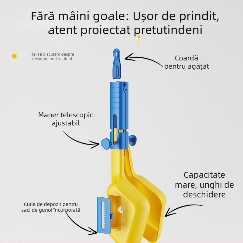 Jinxing Lopățică pentru colectarea deșeurilor de la animale de companie - plastic, pentru câini și pisici, utilizare în exterior