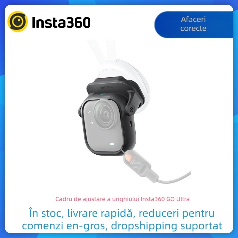 Cutie reglare unghi Insta360 GO Ultra – Shadow Stone 360, material: plastic, magneți, silicon; compatibil GO Ultra; model Angle Adjustment Box