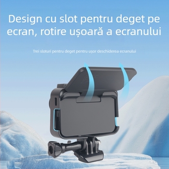 Protecție cadru pentru Insta360 Go Ultra – anti-cădere, anti-zgârieturi; material: plastic; compatibil: Insta360 Go Ultra; model: Accessories; imprimare logo: Da