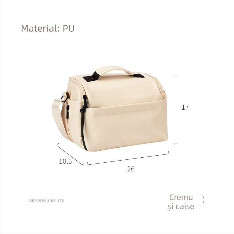 Geantă pentru cameră, material PU; impermeabil; ultra-ușoară; antibacterian; stil crossbody