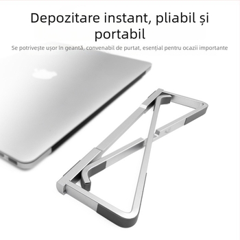 Suport pentru laptop, aliaj de aluminiu, pliabil, model L230, compatibil cu 001, greutate 0,5 kg