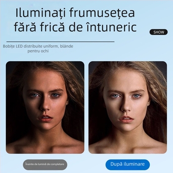 Lumină de fill magnetică pliabilă pentru smartphone – model H22A, sub 10W, 5V, compatibil cu iPhone 12/13/14