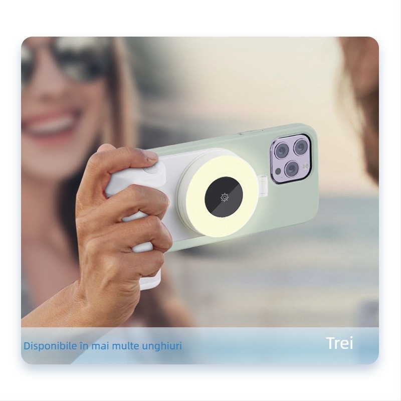 Lumină de fill magnetică pliabilă pentru smartphone – model H22A, sub 10W, 5V, compatibil cu iPhone 12/13/14