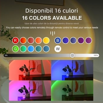 Lampă de proiecție ambientală cu Bluetooth, control prin aplicație, telecomandă, reglaj de luminozitate, alimentare USB 5V