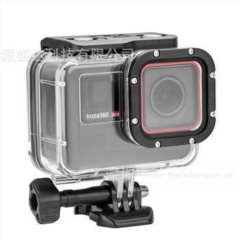 PAISD Carcasă subacvatică pentru Insta360 Ace Pro — Carcasă protectoare impermeabilă pentru filmări sub apă