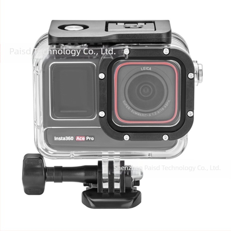 PAISD Carcasă subacvatică pentru Insta360 Ace Pro — Carcasă protectoare impermeabilă pentru filmări sub apă